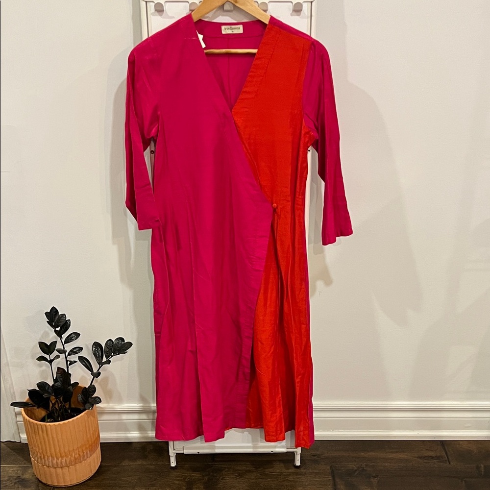 Linen Wrap Dress
